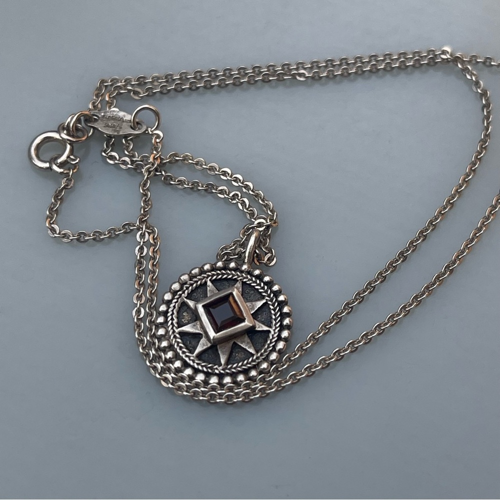 Satya beaded garnet necklace